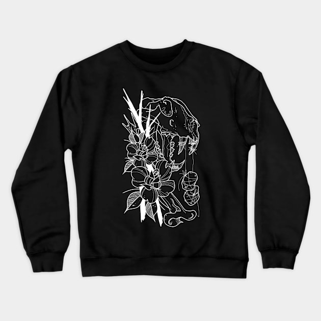 Sticks Stones and Tiger Bones Crewneck Sweatshirt by tiff_toxic